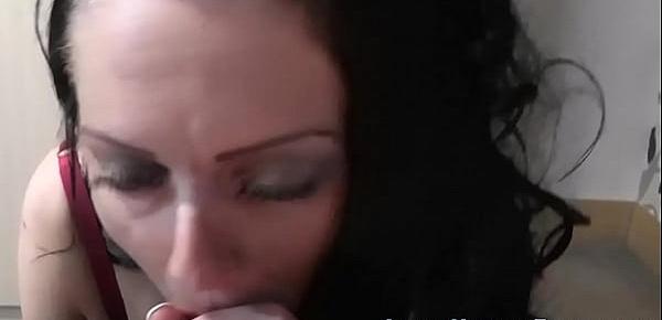  Busty british milf in pov sucks Luke Hardy